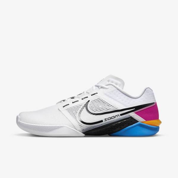 Nike Zoom Metcon Turbo 2 Men\'s Training Shoes White / Blue / Pink / Black | NK463AWQ