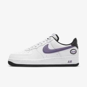 Nike Air Force 1 07 LV8 Men's Sneakers White / Black / White / Purple | NK032DHT