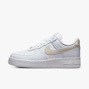 Nike Air Force 1 07 Next Nature Women's Sneakers White / Metal Gold / Light Brown | NK490NDR