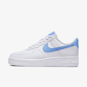 Nike Air Force 1 07 Next Nature Women's Sneakers White / Metal Silver / Blue | NK758UDJ