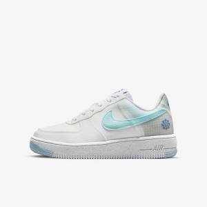 Nike Air Force 1 Crater Older Kids' Sneakers White / Blue | NK841GRM