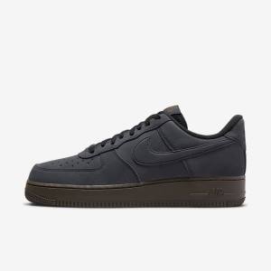 Nike Air Force 1 Men's Sneakers White / Dark Chocolate | NK357LKG