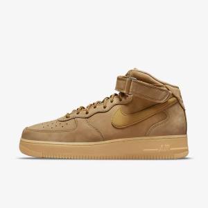 Nike Air Force 1 Mid 07 Men's Sneakers Light Brown / Black | NK943DSH