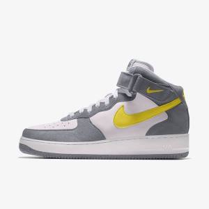 Nike Air Force 1 Mid By You Custom Men's Sneakers Multicolor | NK267GYZ