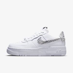 Nike Air Force 1 Pixel SE Women's Sneakers White / Grey / White | NK387HTD