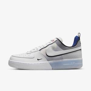 Nike Air Force 1 React Men's Sneakers White / Light Blue / Royal Blue / White | NK473PSL