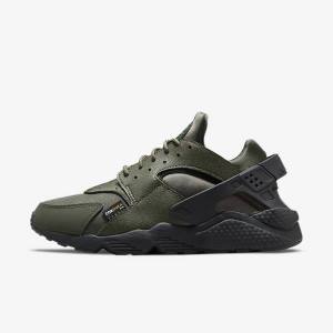 Nike Air Huarache Men's Sneakers Khaki / Black / Gold / Khaki | NK835USY