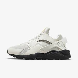 Nike Air Huarache Men's Sneakers Light Beige / Black / Silver / Gold | NK516JAE