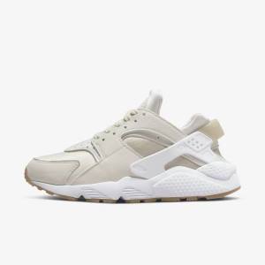 Nike Air Huarache Women's Sneakers Khaki / Light Brown / White | NK012OWG