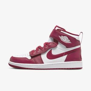 Nike Air Jordan 1 Hi FlyEase Men's Jordan Shoes Red / White | NK806AFO