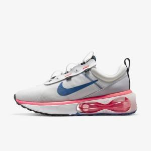 Nike Air Max 2021 Men's Sneakers White / Red / Black / Blue | NK973DWO