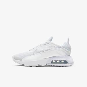 Nike Air Max 2090 Older Kids' Sneakers White / Grey / White | NK945GTH