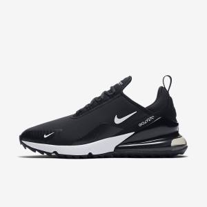 Nike Air Max 270 G Men's Golf Shoes Black / White | NK391KAM