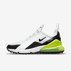 Nike Air Max 270 G Men's Golf Shoes White / Black | NK690XQK