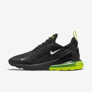 Nike Air Max 270 Men's Sneakers Black / Silver / White | NK785KWE