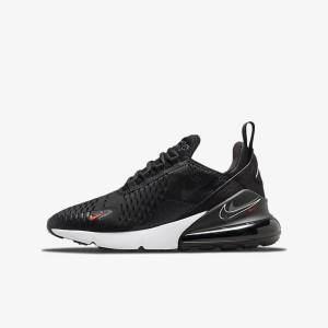 Nike Air Max 270 Older Kids' Sneakers Black / Grey | NK830SIG