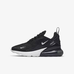 Nike Air Max 270 Older Kids' Sneakers Black / Dark Grey / White | NK947NKR