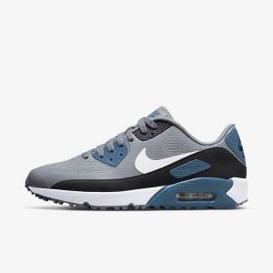 Nike Air Max 90 G Men's Golf Shoes Grey / Black / White | NK836GSW