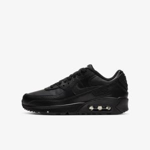 Nike Air Max 90 LTR Older Kids' Sneakers Black / White | NK634GMT