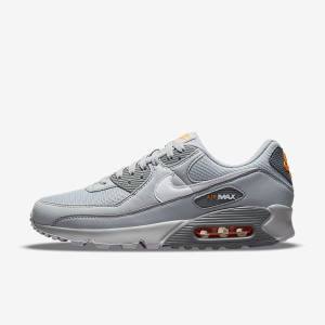 Nike Air Max 90 Men's Sneakers Grey / White | NK894PYH