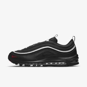 Nike Air Max 97 Men's Sneakers Black / Red / White | NK681OZG