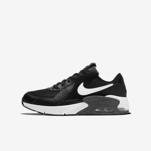 Nike Air Max Excee Older Kids' Sneakers Black / Dark Grey / White | NK723MSF