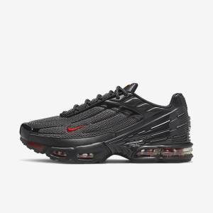 Nike Air Max Plus 3 Men's Sneakers Black / Silver / Red | NK572YJM