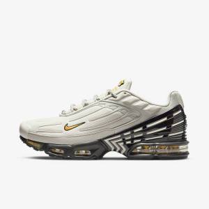 Nike Air Max Plus 3 Men's Sneakers Light Beige / Black / Silver / Gold | NK786DHG