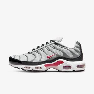 Nike Air Max Plus Men's Sneakers Grey / Black / Red | NK642RUV