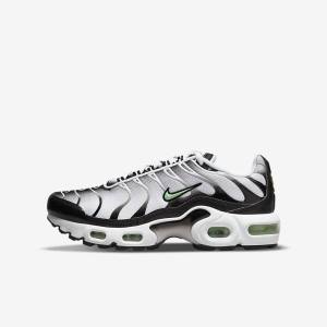 Nike Air Max Plus Older Kids' Sneakers White / Black / Silver / Mint | NK387VOG