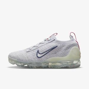 Nike Air VaporMax 2021 Flyknit Women's Sneakers Navy / White | NK693JEO