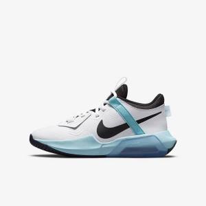 Nike Air Zoom Crossover Older Kids' Basketball Shoes White / Black | NK158VWT