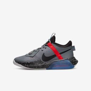 Nike Air Zoom Crossover Older Kids' Basketball Shoes Grey / Red / Turquoise / Black | NK981SUQ