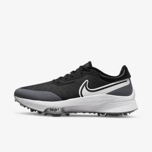 Nike Air Zoom Infinity Tour NEXT% Men's Golf Shoes Black / Grey / Turquoise / White | NK168HUG