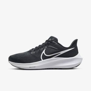 Nike Air Zoom Pegasus 39 Road Women's Running Shoes Black / Dark Grey / White | NK805STD