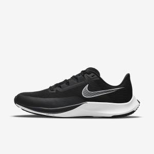 Nike Air Zoom Rival Fly 3 Road Racing Men's Running Shoes Black / Dark Grey / White | NK591INK