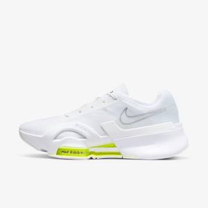 Nike Air Zoom SuperRep 3 HIIT Class Men's Training Shoes White / Black / Metal Silver | NK978VYQ