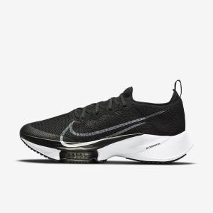 Nike Air Zoom Tempo NEXT% Road Men's Running Shoes Black / Dark Grey / Platinum / White | NK643CUF