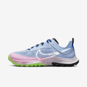 Nike Air Zoom Terra Kiger 8 Trail Women's Running Shoes Light Blue / Royal / Black / White | NK563ASK