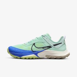 Nike Air Zoom Terra Kiger 8 Trail Women's Running Shoes Mint / Grey / Blue | NK931ZOU