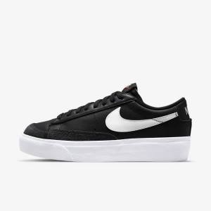 Nike Blazer Low Platform Women's Sneakers Black | NK962JVW