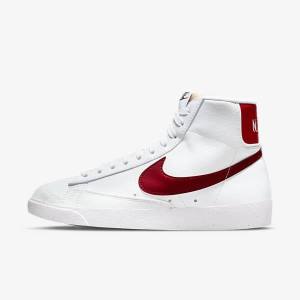 Nike Blazer Mid 77 Next Nature Women's Sneakers White / Black / Red | NK872RPI