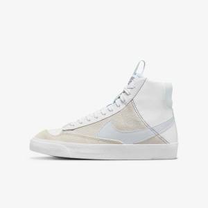 Nike Blazer Mid 77 SE Dance Older Kids' Sneakers White / Blue Grey | NK496LTX