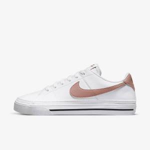 Nike Court Legacy Next Nature Women's Sneakers White / Orange / Black / Rose | NK805XJM