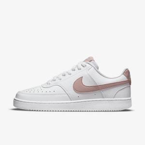 Nike Court Vision Low Next Nature Women's Sneakers White / Pink | NK023HTO