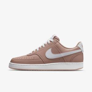 Nike Court Vision Low Next Nature Women's Sneakers Rose / Black / White | NK716ETD