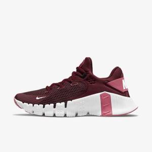 Nike Free Metcon 4 Women's Training Shoes Pink / White / Yellow | NK567LZW