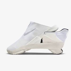 Nike Go FlyEase Women's Sneakers White / Black | NK937QKL