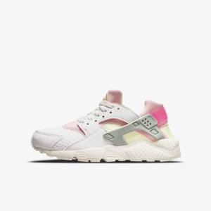 Nike Huarache Run Older Kids' Sneakers White | NK629POC