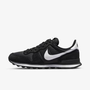 Nike Internationalist Women's Sneakers Black / Dark Grey / White | NK648FOA